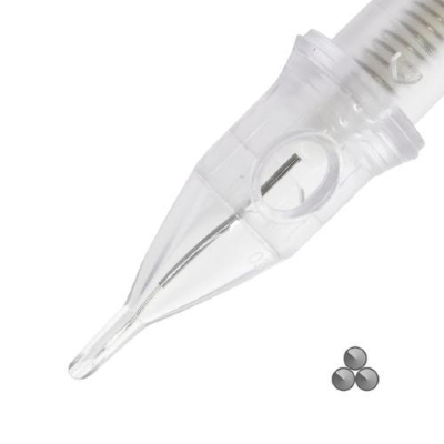 Agulhas Shock Cartridge - 3 pontas (Circular) - Ø 0.25