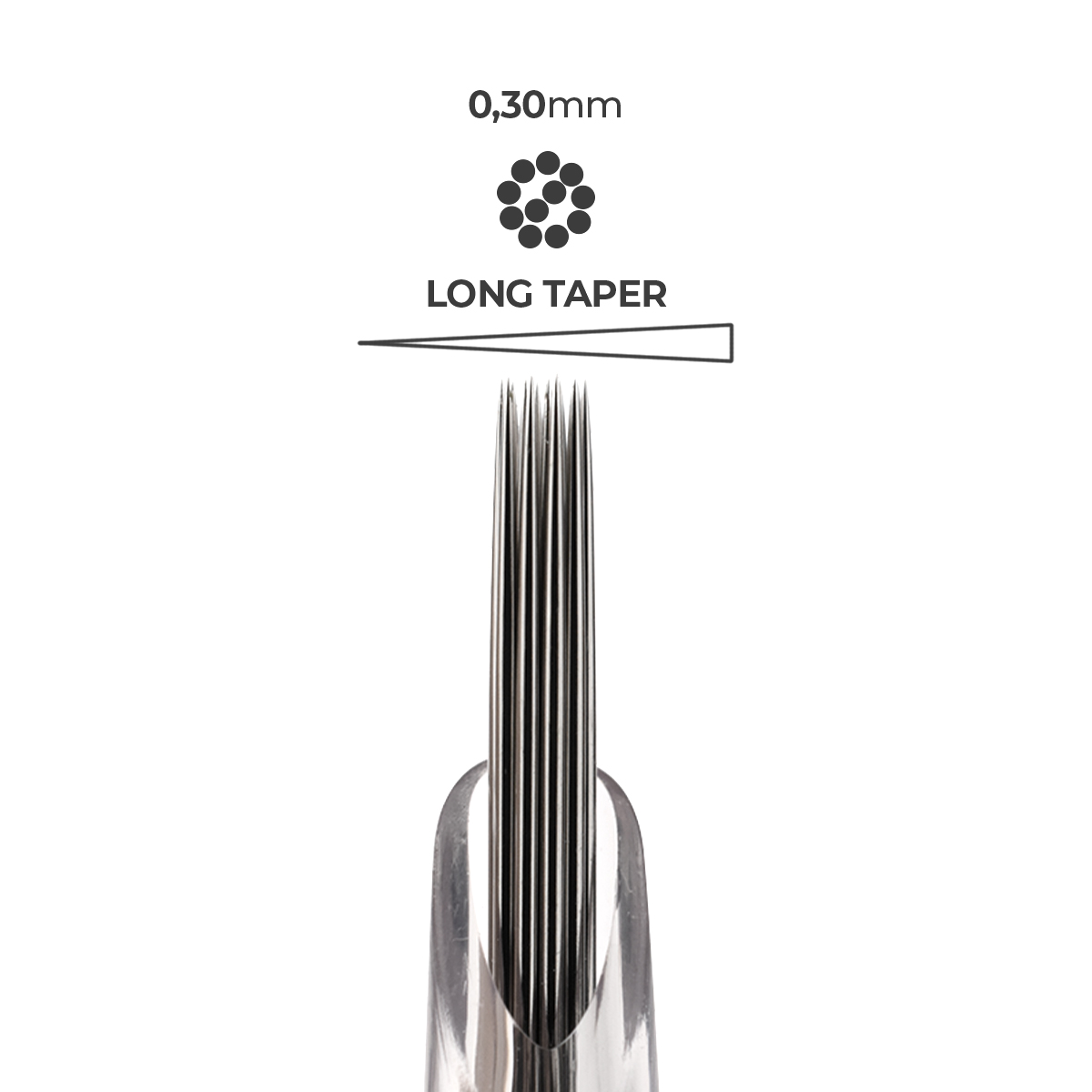 11RS - Universal Cartridge Super Sharp Round Shader 11 - Ø 0.35