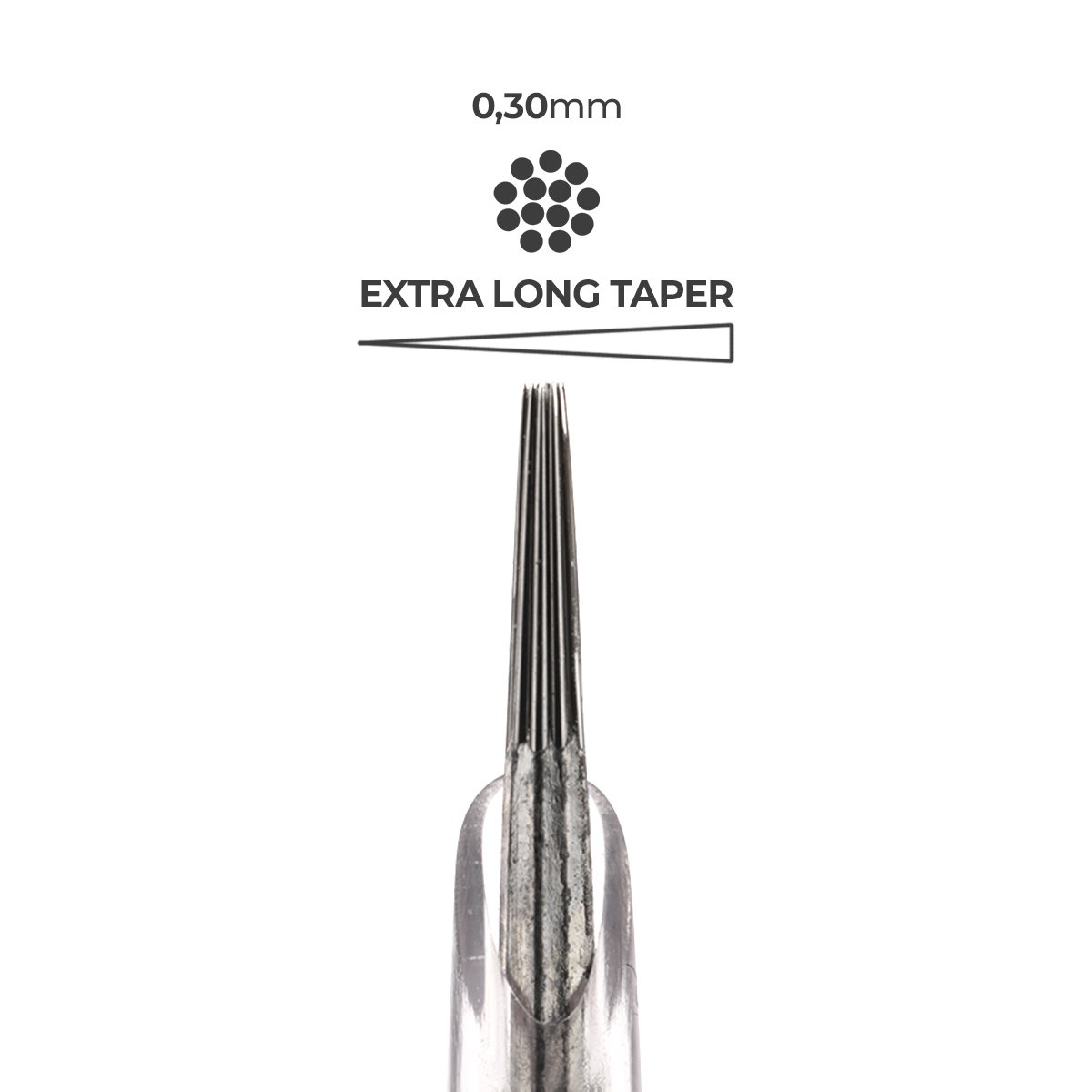 13RL - Shock Cartridge Round Liner 13 - (Compatível Round Liner 11 - Ø 0.35) - Ø 0.30
