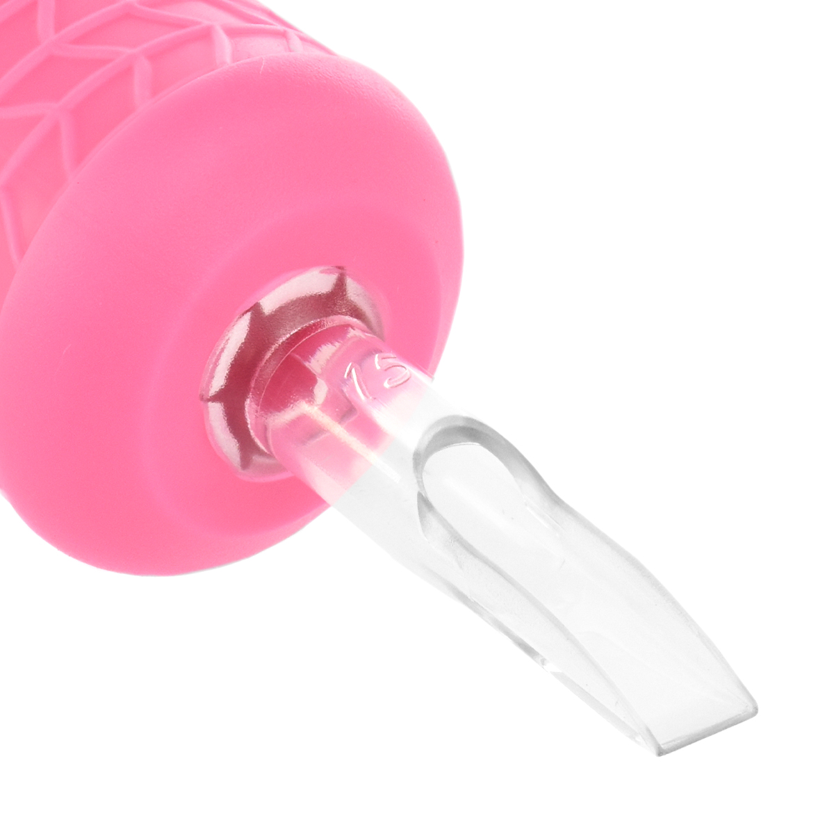 Bico Descartável Flat Aberto Magnum 15 - 30mm - Crystal Pink